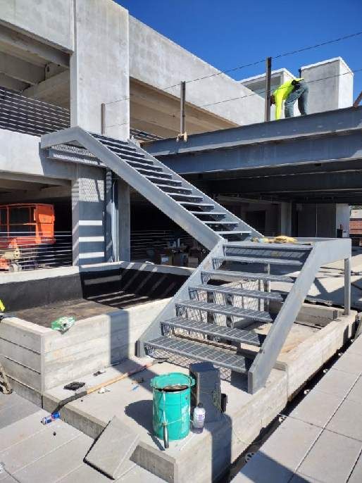 Structural Stair and Rail Erecting