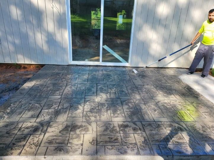 Stamped Concrete Installation