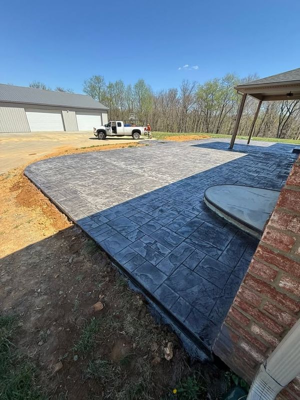 Stamped Concrete Installation