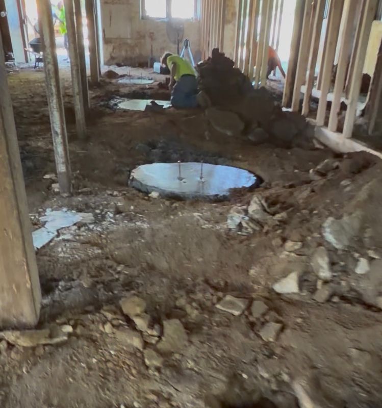 Structural Block, Concrete Footers, Curb