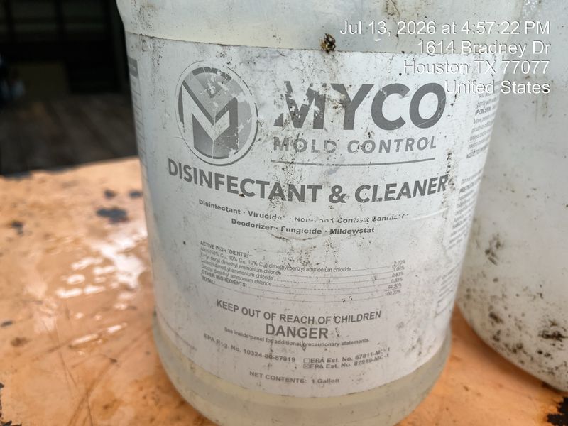 Discoloration cleaning and antimicrobial treatment