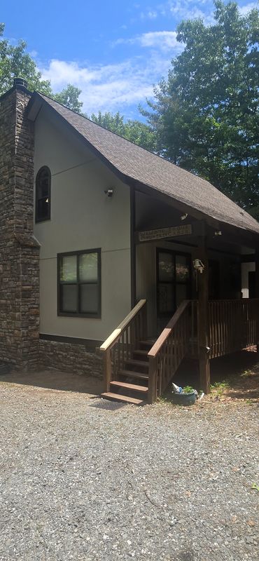 Fort Mountain replaced siding and painted the housw