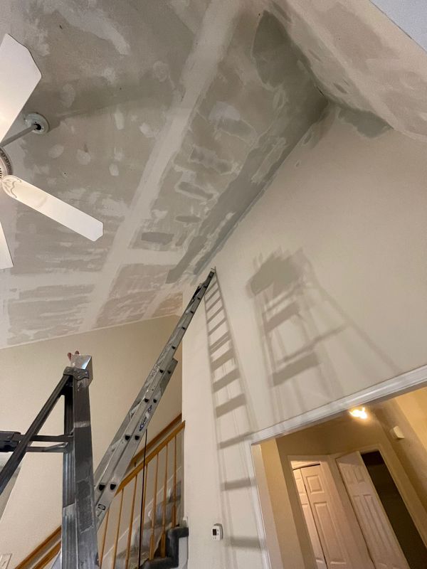 Pop corn roof removal and general interior painting Clarksville TN