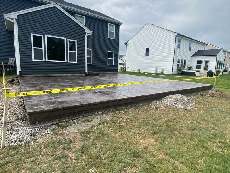 Stamped Concrete Installation