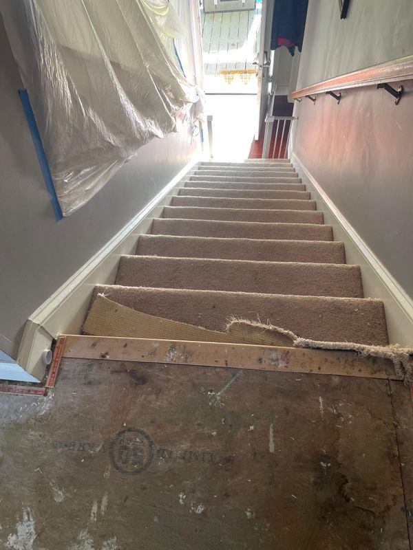 Wood Stair Installation 