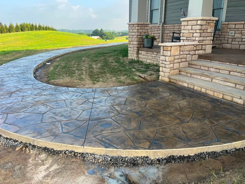 Stamped Concrete Installation