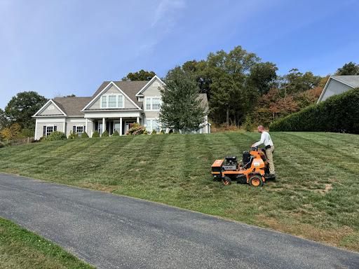 Aerating and overseeding
