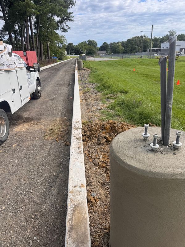 Pole base foundations