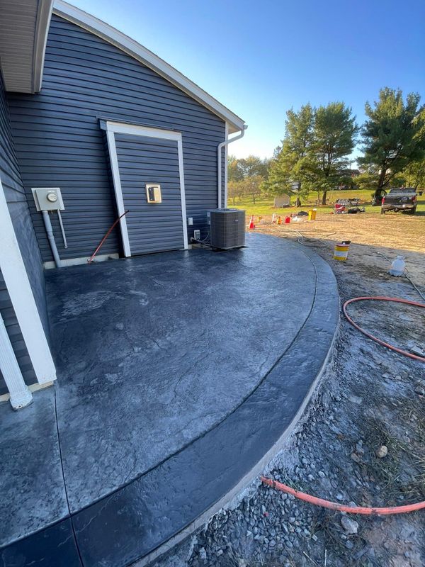 Stamped Concrete Installation