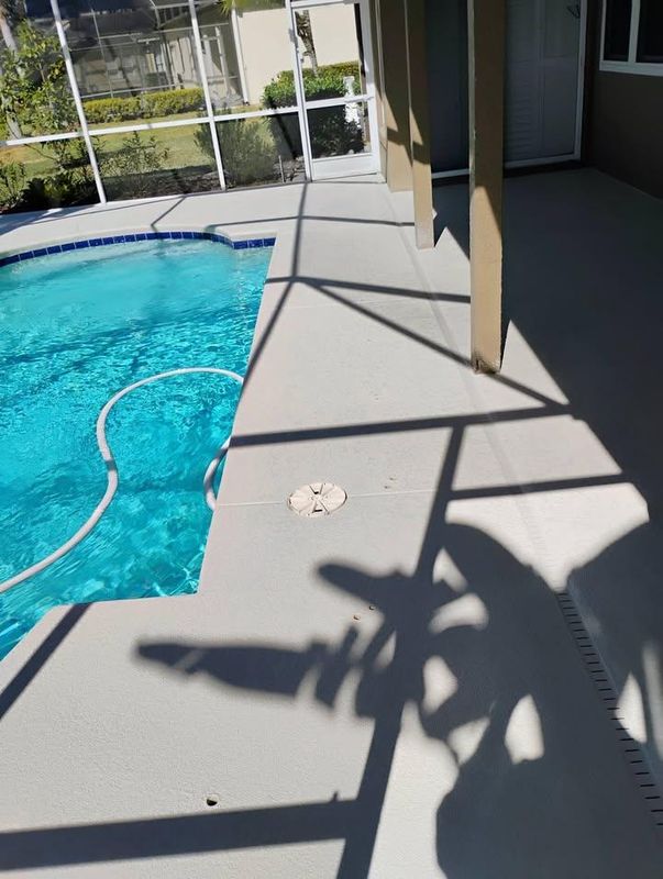 Pool Deck Painting.