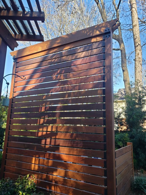 Ipe deck and trellis 