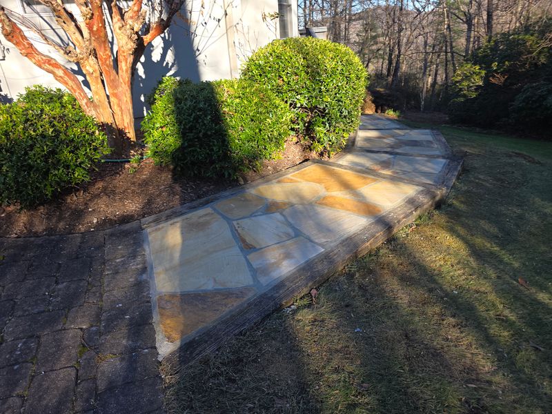 Hardscape brick laying