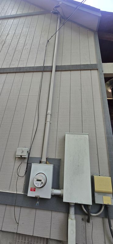 Fort Mountain replaced siding and painted the housw