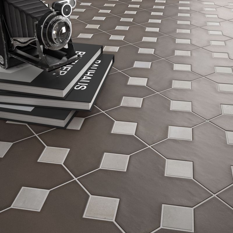 Porcelain tile design and pattern
