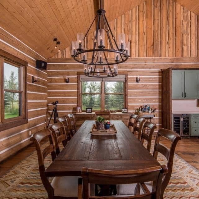 Log Home Staining in Montana