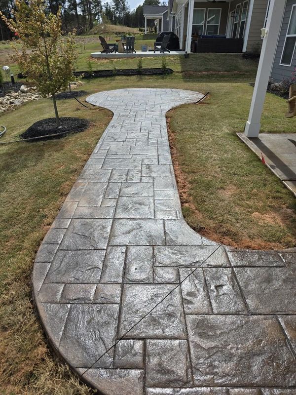 Stamped Concrete Installation