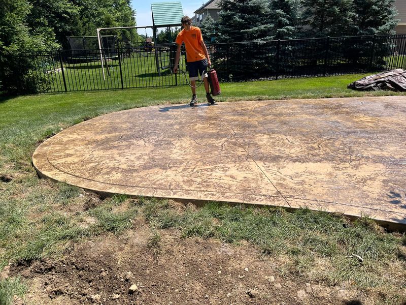 Stamped Concrete Installation