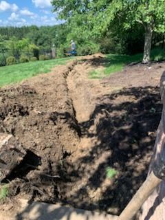 French Drain installation 