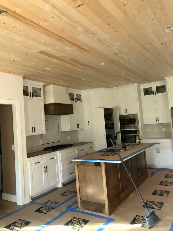 Woodplank ceiling