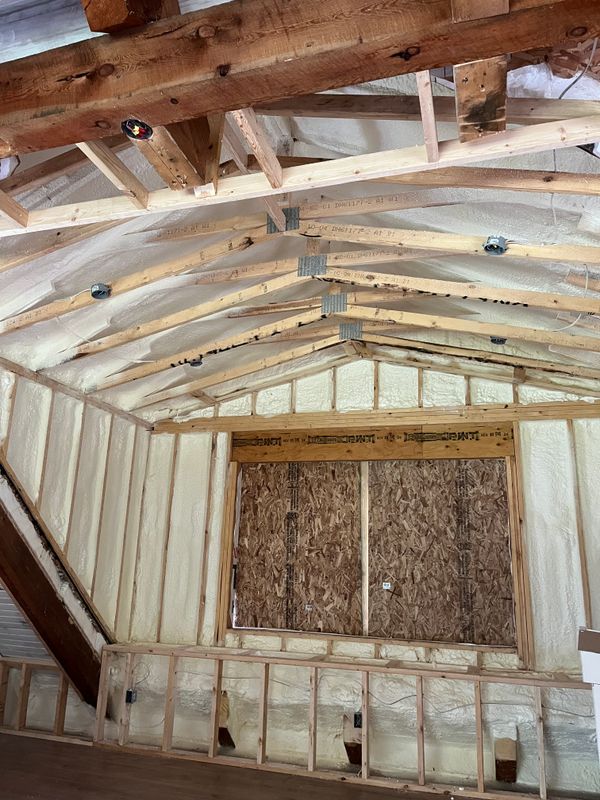 New Home Construction Spray Foam Insulation