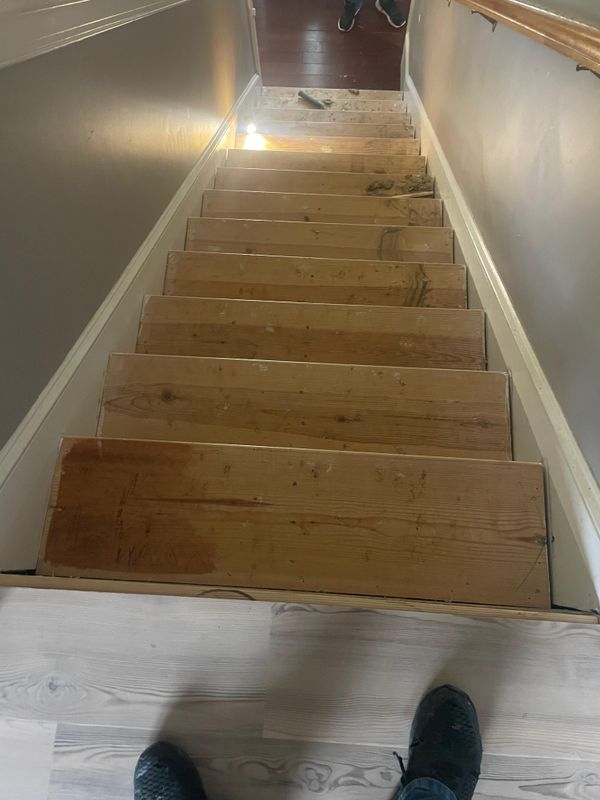 Wood Stair Installation 