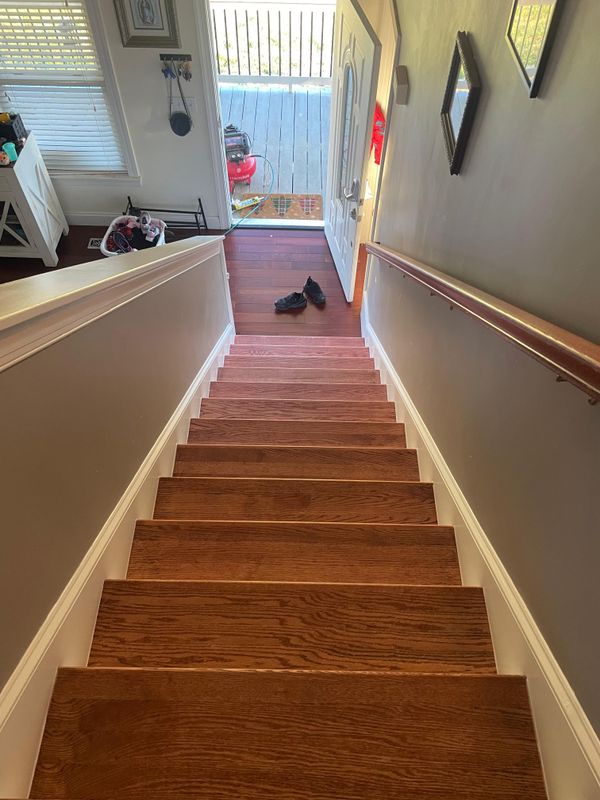 Wood Stair Installation 