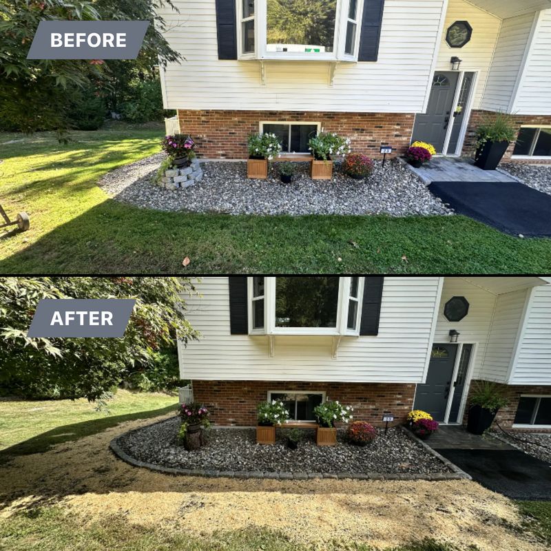Hardscaping installation