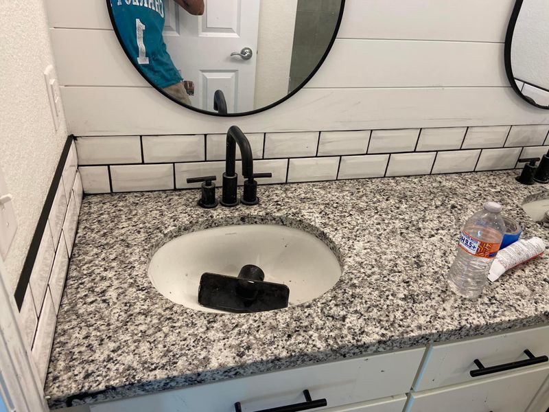 Backsplash Install 