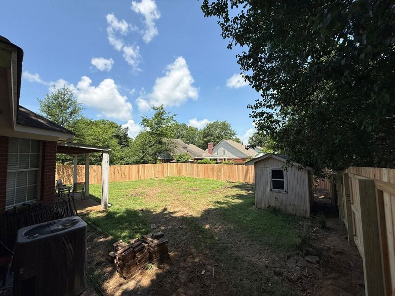 Wood fencing