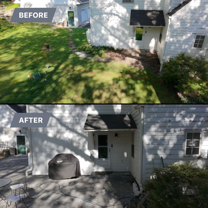 Holmes Retreat Revitalized: Stunning Patio and Walkway Addition by NK Landscaping LLC