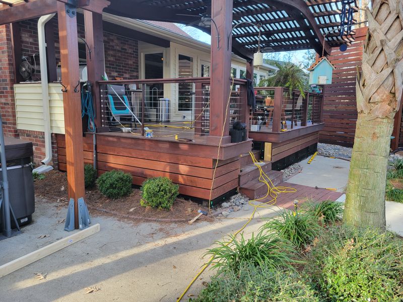 Ipe deck and trellis 