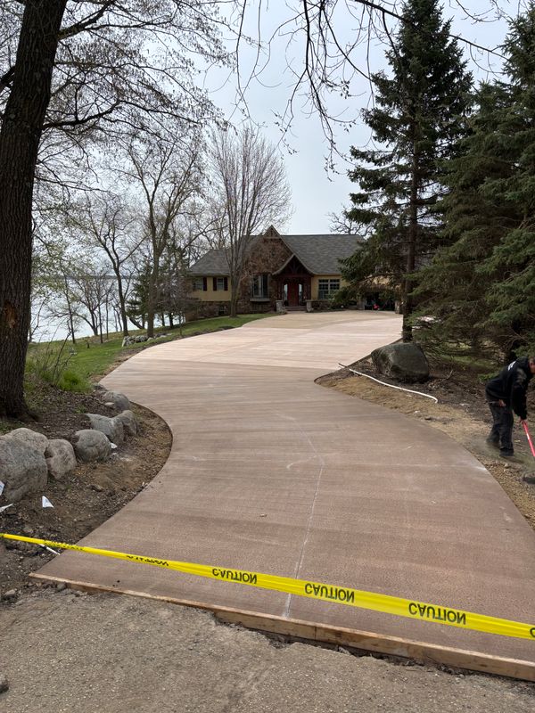 Patio and Driveways