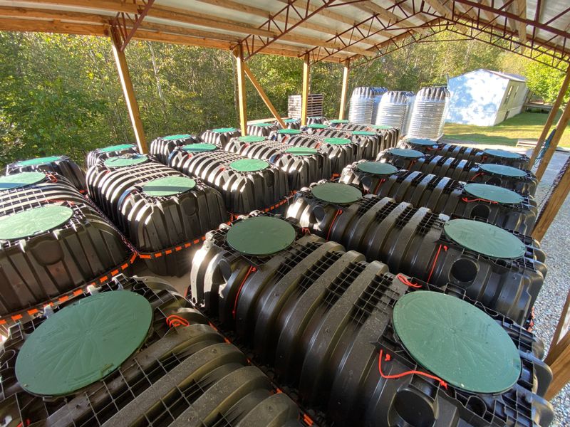 Sale of septic and drain field products.