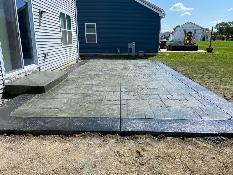 Stamped Concrete Installation