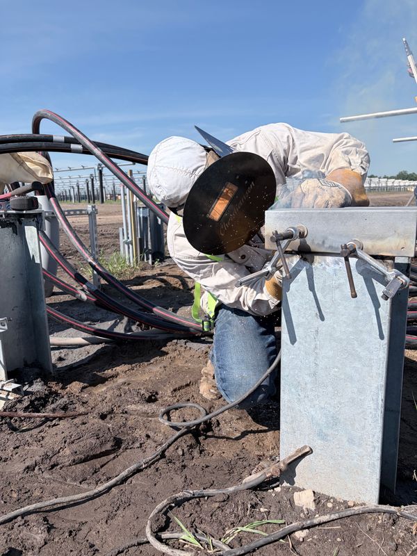 Solar Field Structural Welding Underway in Solway