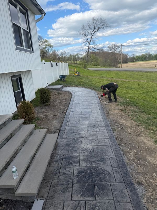 Stamped Concrete Installation