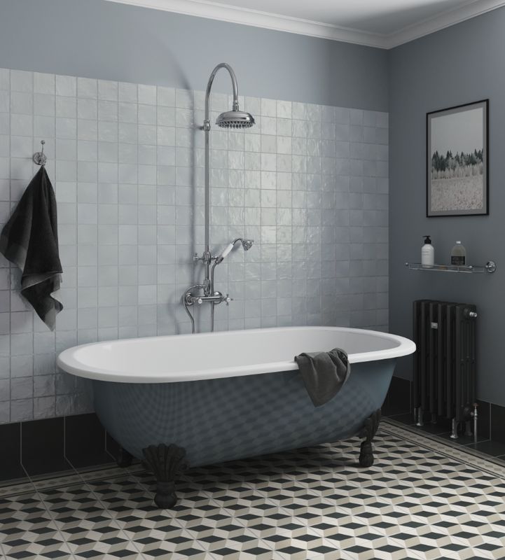 Wall tile wood look japandi design