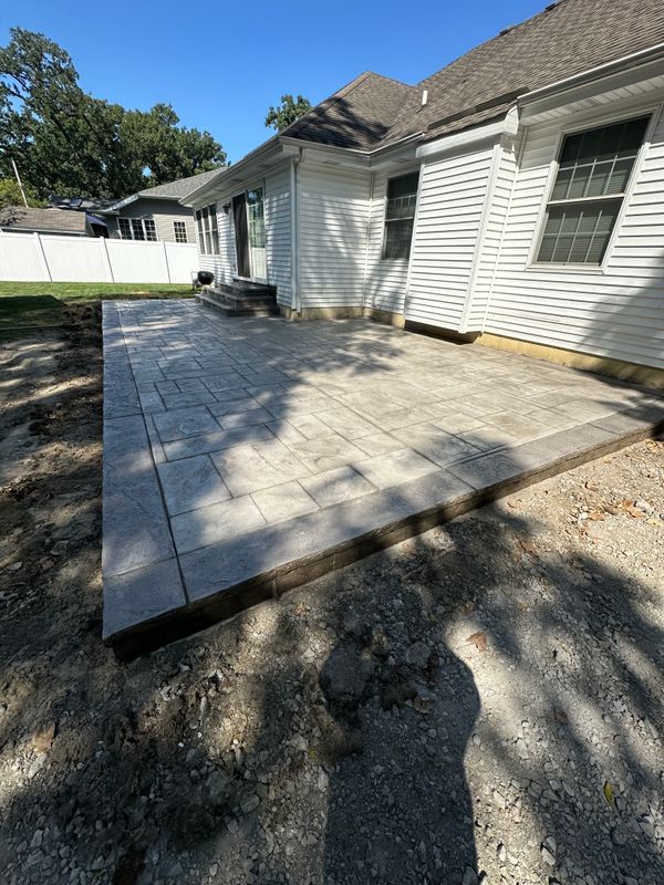 Stamped Concrete Installation