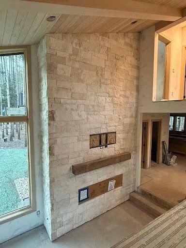 Custom Interior Stone Fireplaces