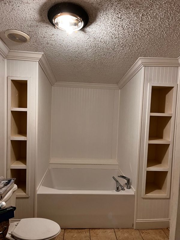 "Transformative Bath Oasis: Enhancing Storage and Style in Limestone, TN by Lenichek & Co"