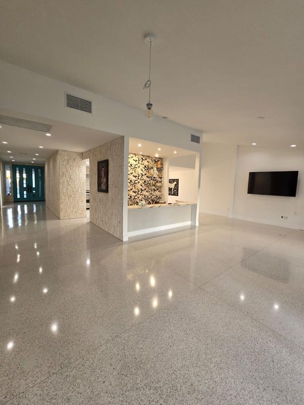 Terrazzo flooring