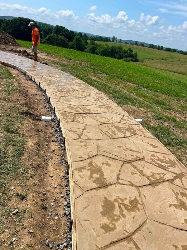 Stamped Concrete Installation