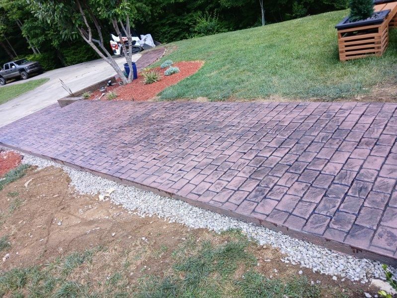 Stamped Concrete Installation