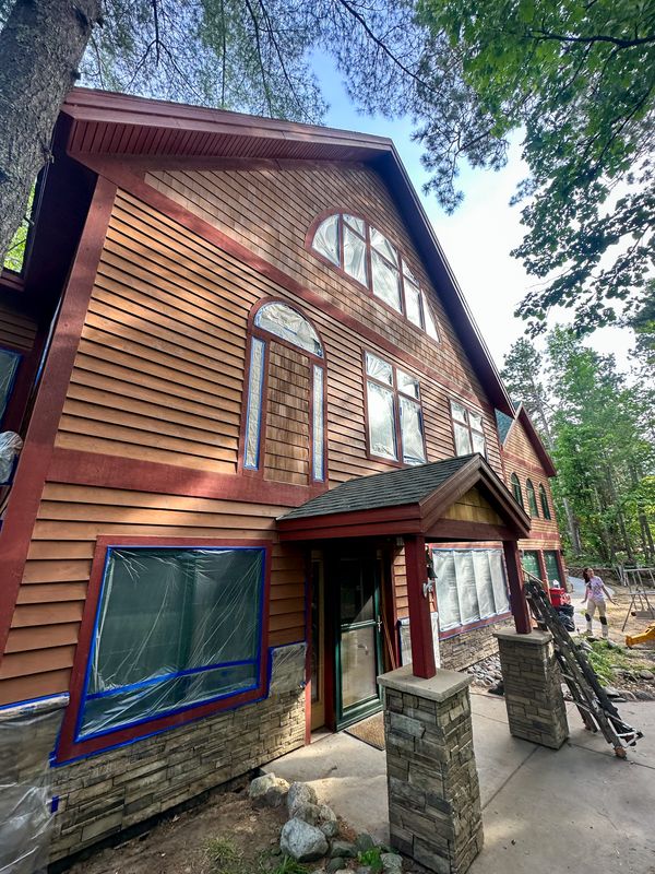 Log Home Refinishing