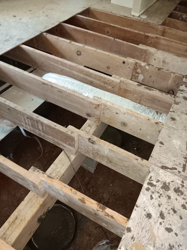 Subfloor repair and Beam Shoring