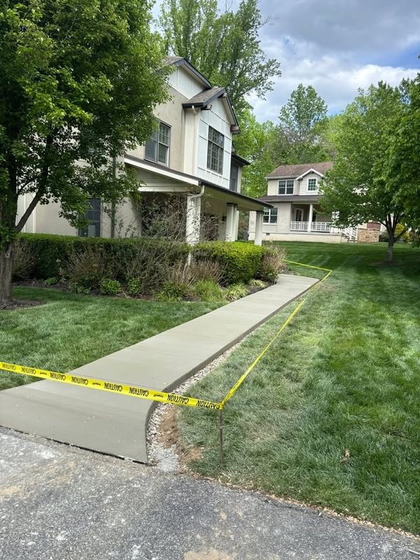 Sidewalk & curb install
