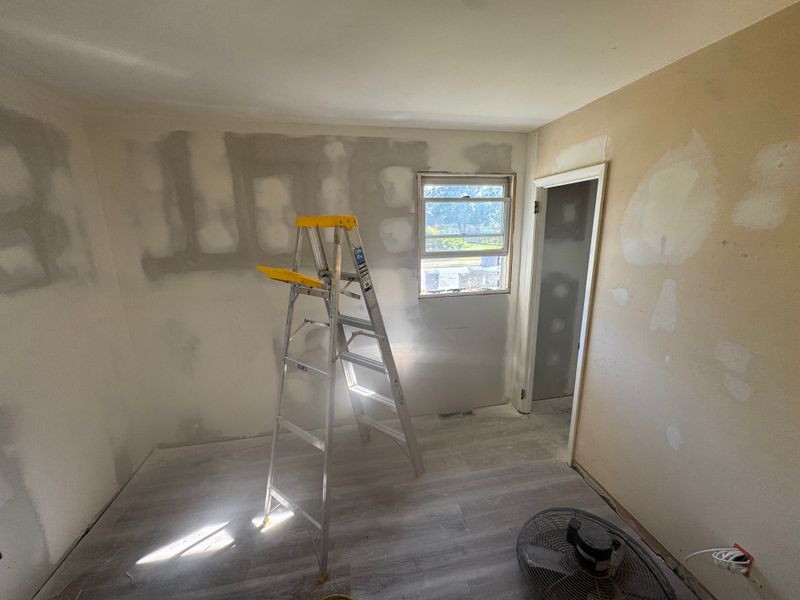 Drywall, spackling, and painting
