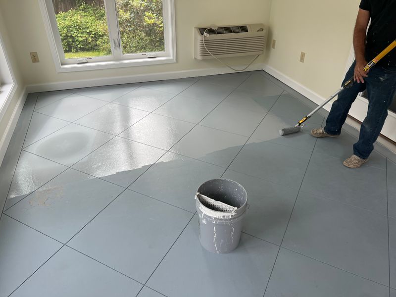 Painting concrete floors 