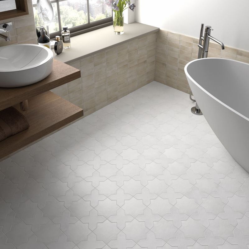 Porcelain tile design and pattern
