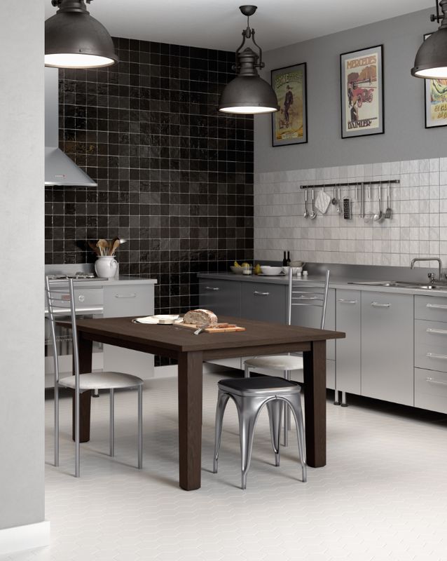 Wall tile wood look japandi design
